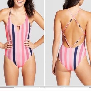Pink One Piece Swimsuit